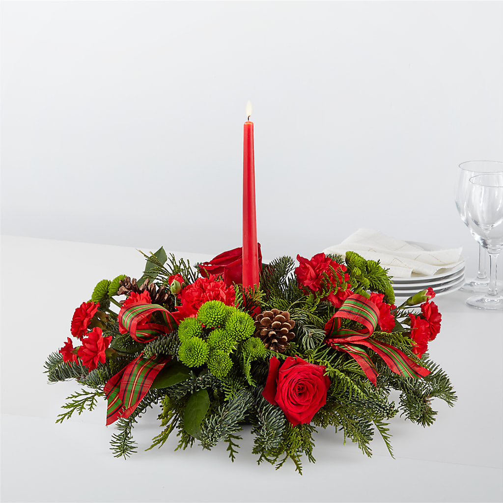 By the Candlelight Centerpiece – Flowers Y Detallitos Analy, Durham NC