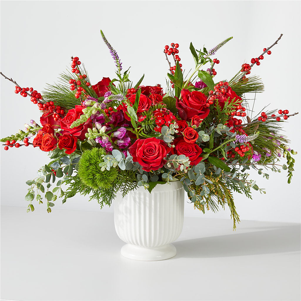 Big Red Bow Bouquet – Flowers Y Detallitos Analy, Durham NC