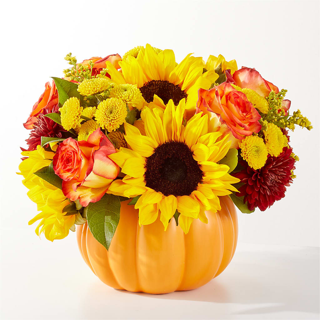 Golden Gourd Pumpkin Bouquet – Flowers Y Detallitos Analy, Durham NC