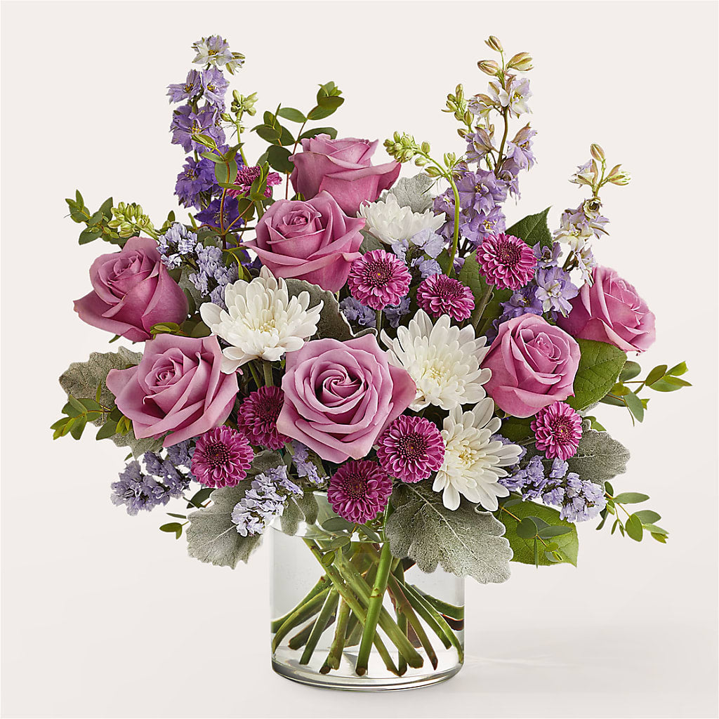 Violet Frost Bouquet – Flowers Y Detallitos Analy, Durham NC