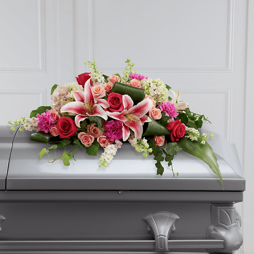 Splendid Grace Casket Spray – Flowers Y Detallitos Analy, Durham NC