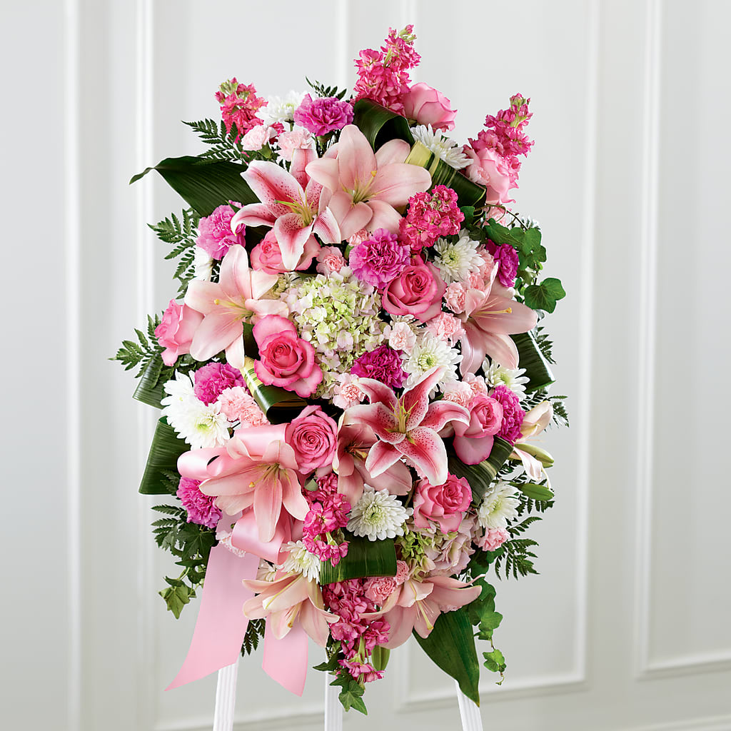 Comforting Standing Spray – Flowers Y Detallitos Analy, Durham NC