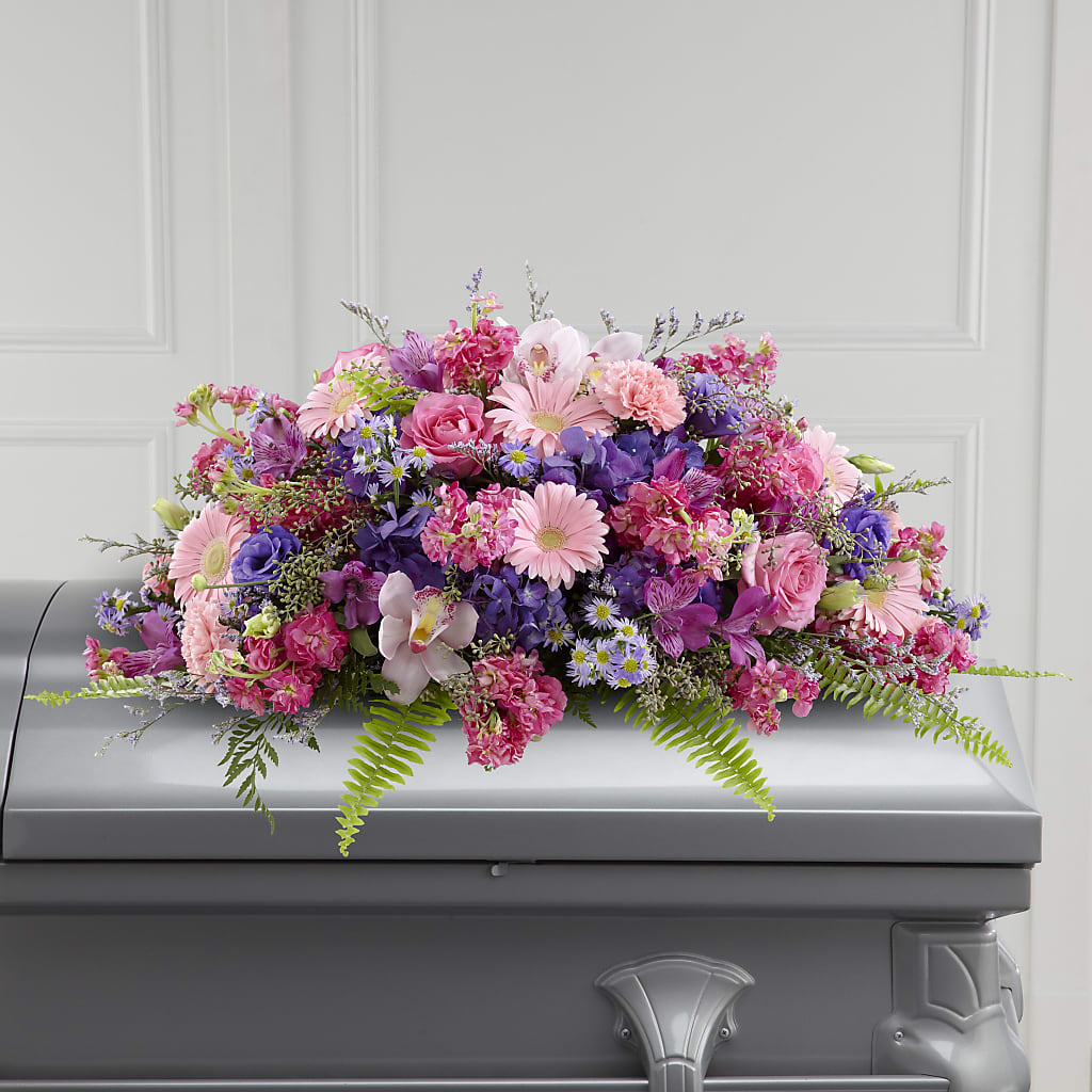 Glorious Garden Casket Spray – Flowers Y Detallitos Analy, Durham NC