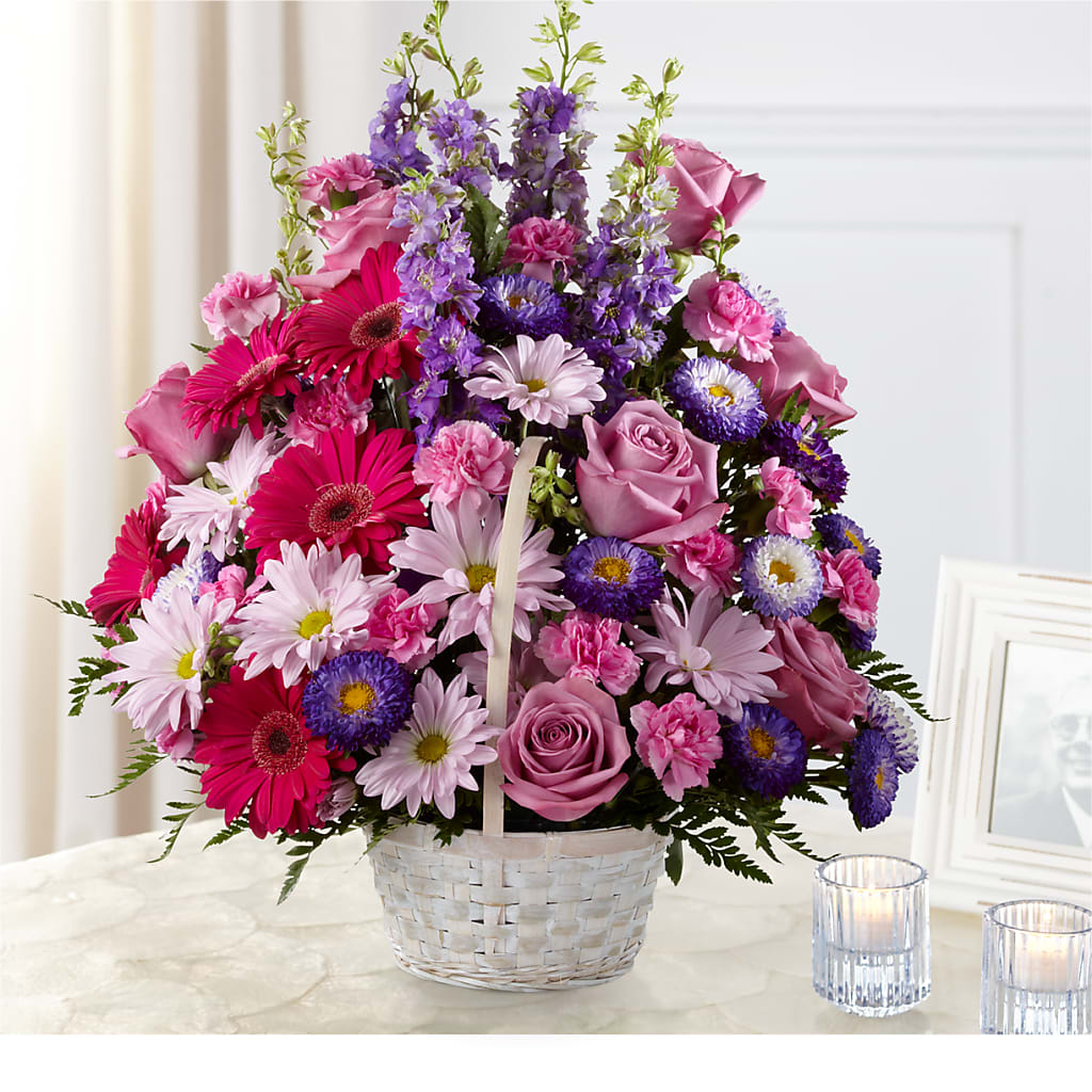 Pastel Peace Basket – Flowers Y Detallitos Analy, Durham NC