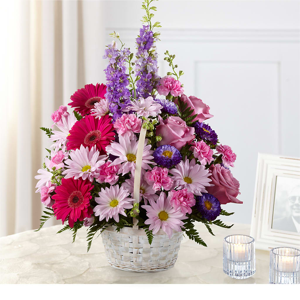 Pastel Peace Basket – Flowers Y Detallitos Analy, Durham NC