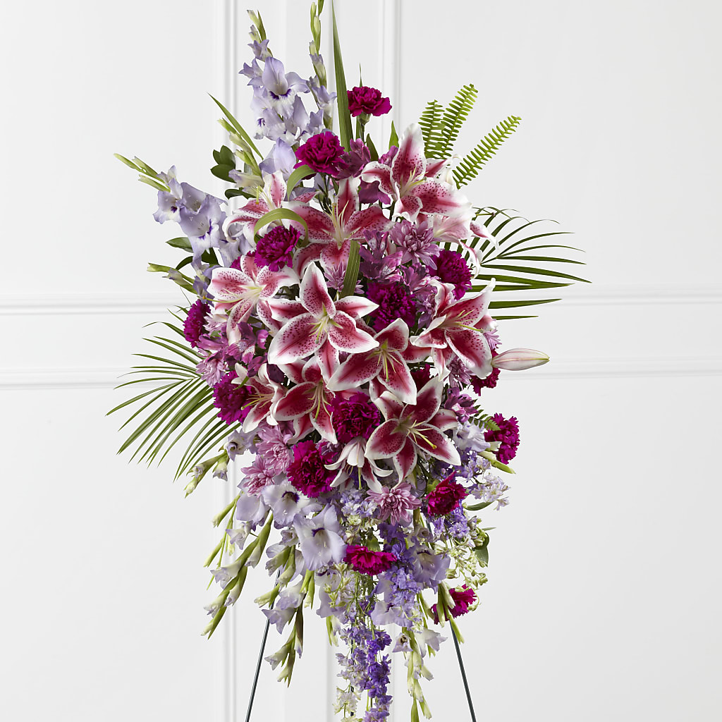 Tender Touch Standing Spray – Flowers Y Detallitos Analy, Durham NC