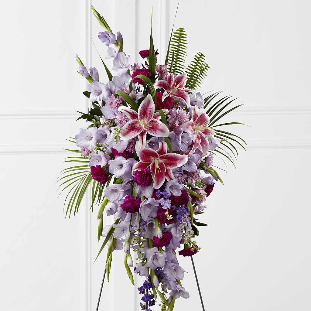 Tender Touch Standing Spray – Flowers Y Detallitos Analy, Durham NC