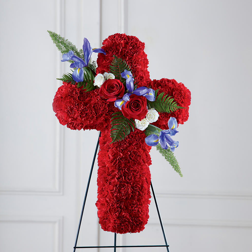 Faithful Hero Floral Cross – Flowers Y Detallitos Analy, Durham NC