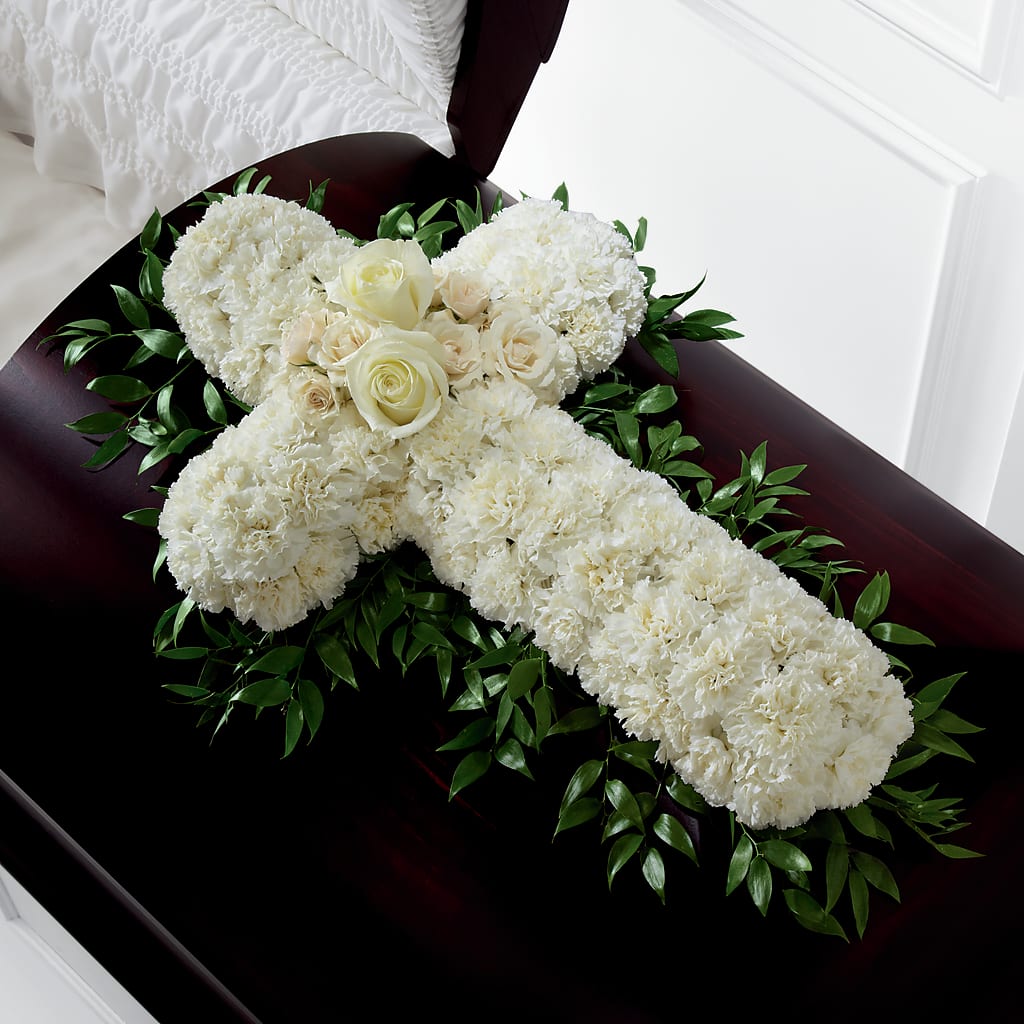 Peaceful Memories Casket Spray (Standard) – Flowers Y Detallitos Analy, Durham NC