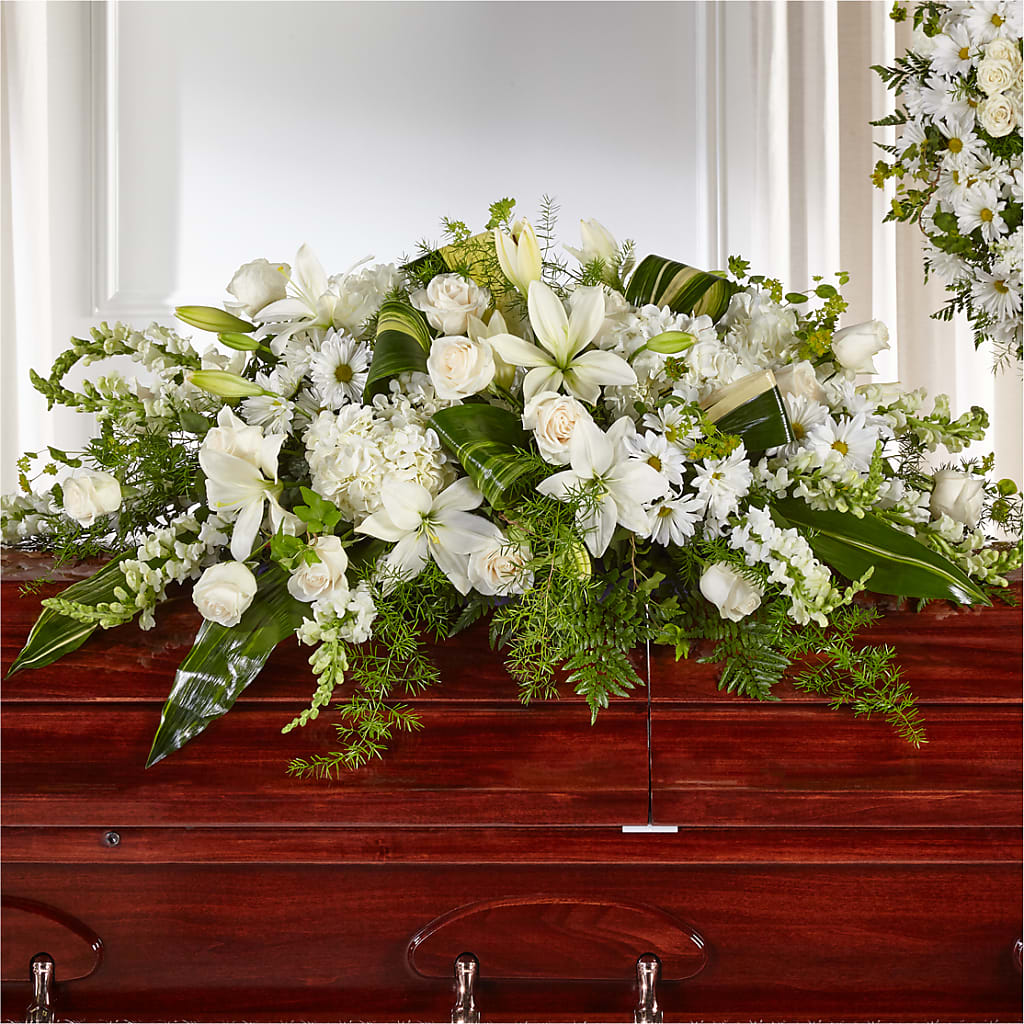 Abundance Casket Spray – Flowers Y Detallitos Analy, Durham NC