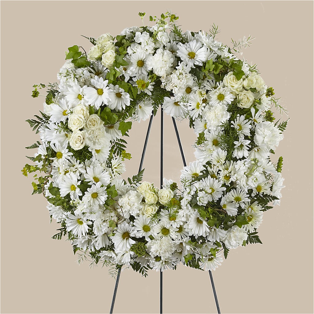 Faithful Wishes Wreath – Flowers Y Detallitos Analy, Durham NC