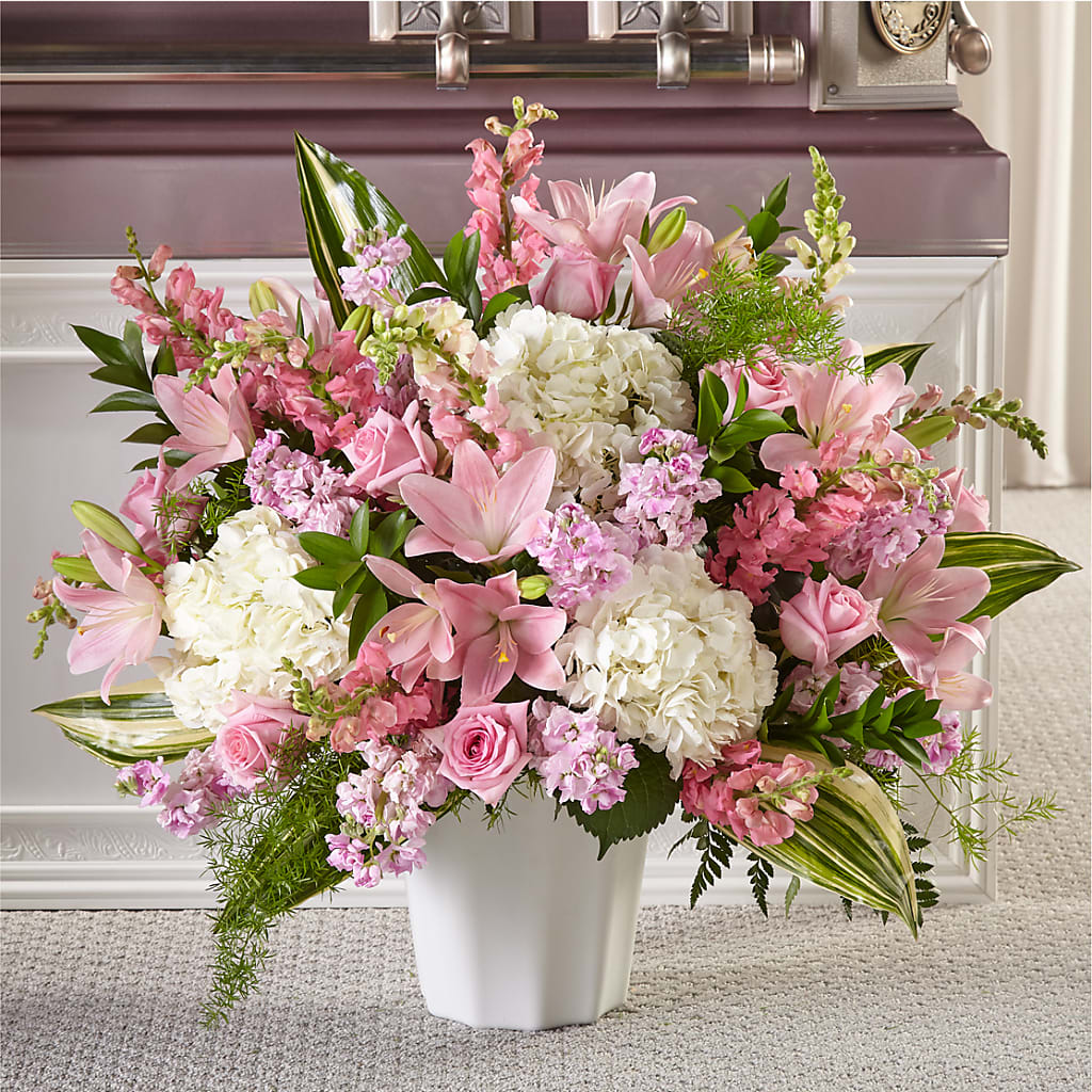 Simply Serene Floor Basket – Flowers Y Detallitos Analy, Durham NC