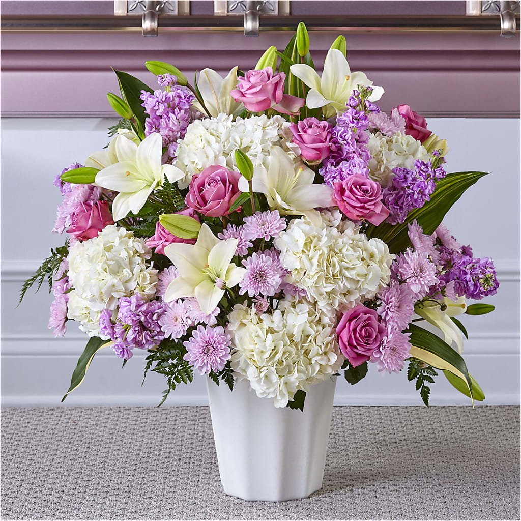 Heaven Sent Floor Basket – Flowers Y Detallitos Analy, Durham NC
