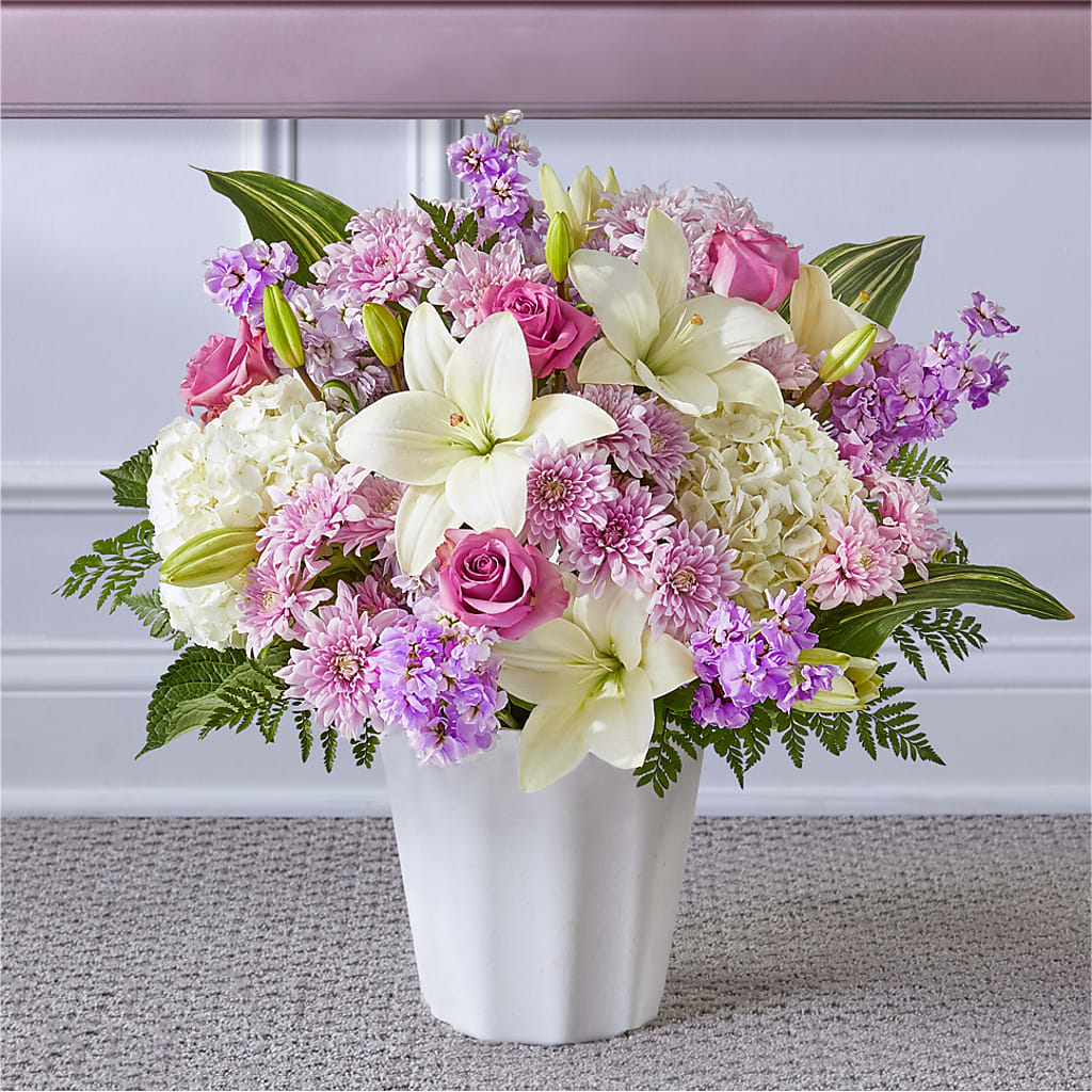 Heaven Sent Floor Basket – Flowers Y Detallitos Analy, Durham NC