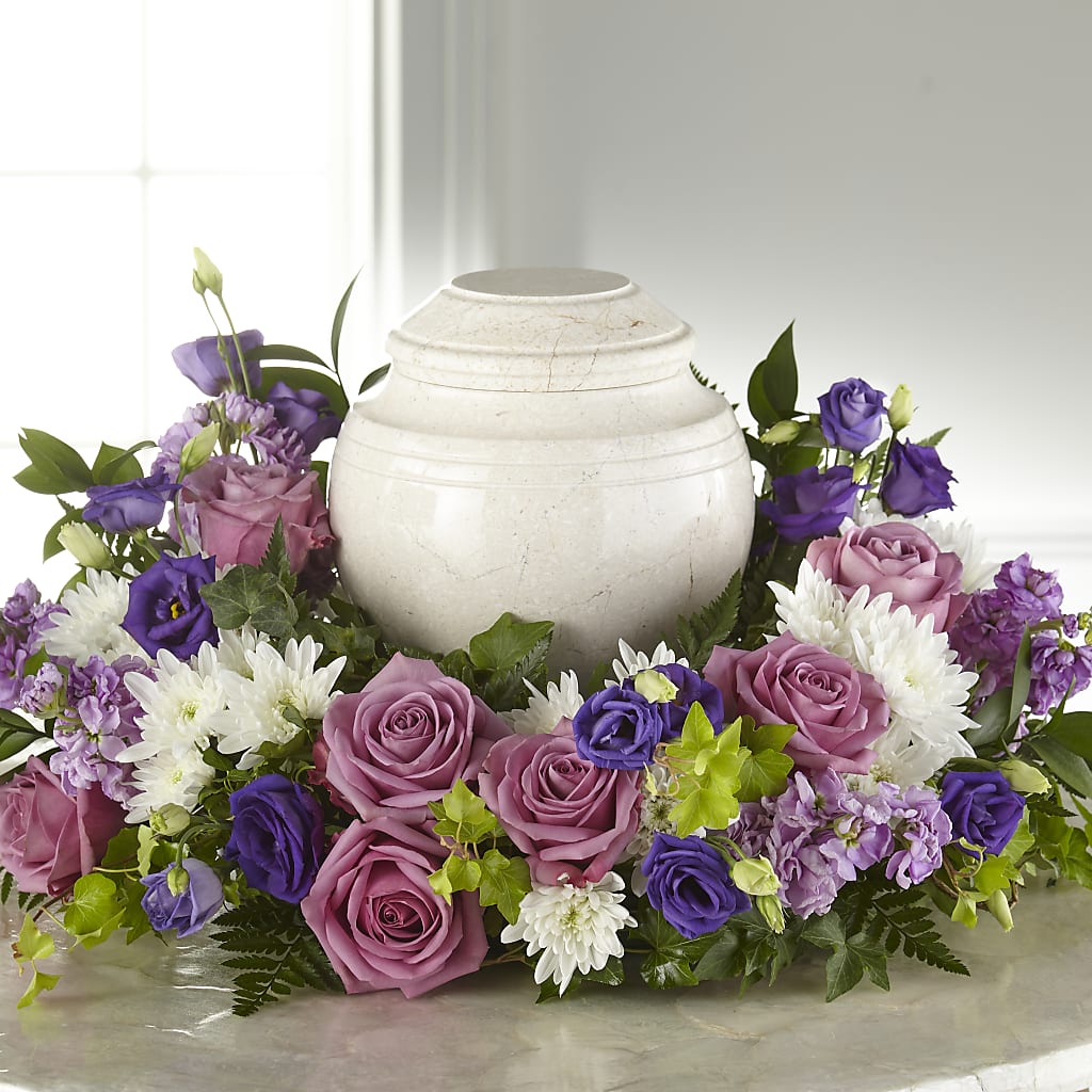 Blooming Sympathy Cremation Adornment – Flowers Y Detallitos Analy, Durham NC
