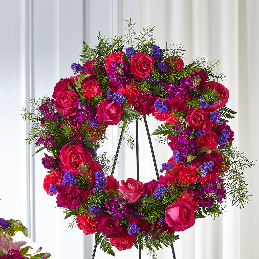 Calming Colors Wreath – Flowers Y Detallitos Analy, Durham NC