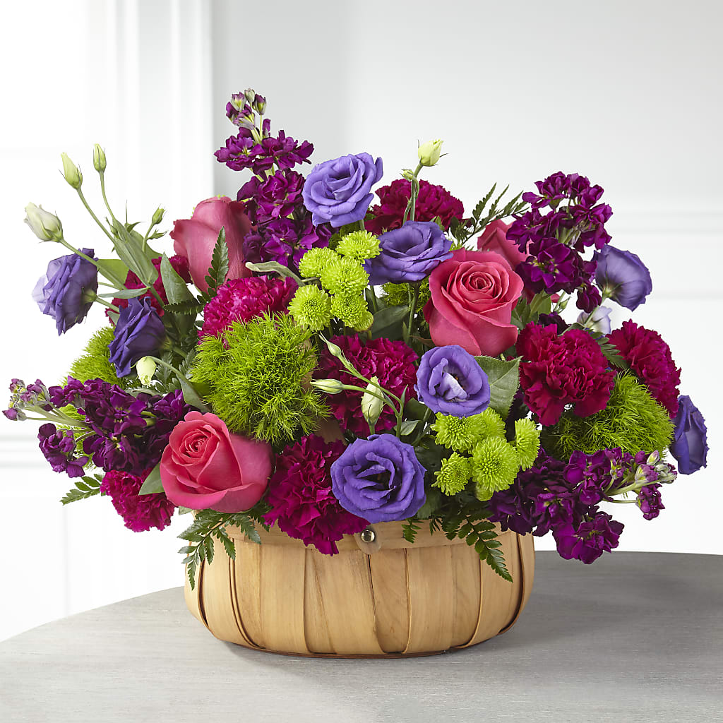 Serene Sanctuary Basket – Flowers Y Detallitos Analy, Durham NC