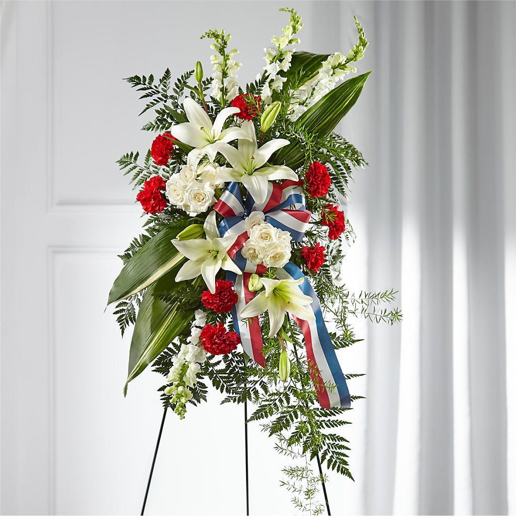 Stars of Life Standing Spray – Flowers Y Detallitos Analy, Durham NC