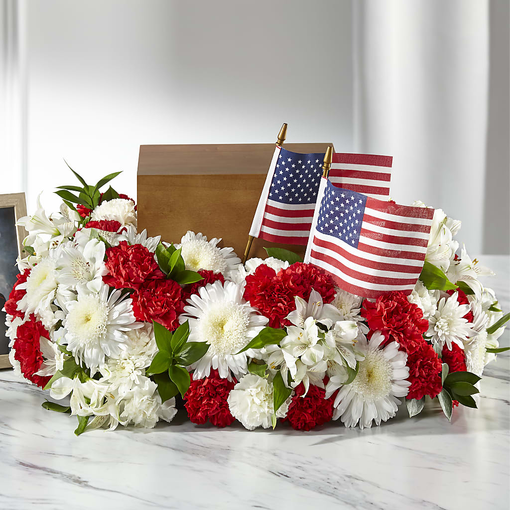 Spirit of Patriotism Cremation Adornment – Flowers Y Detallitos Analy, Durham NC