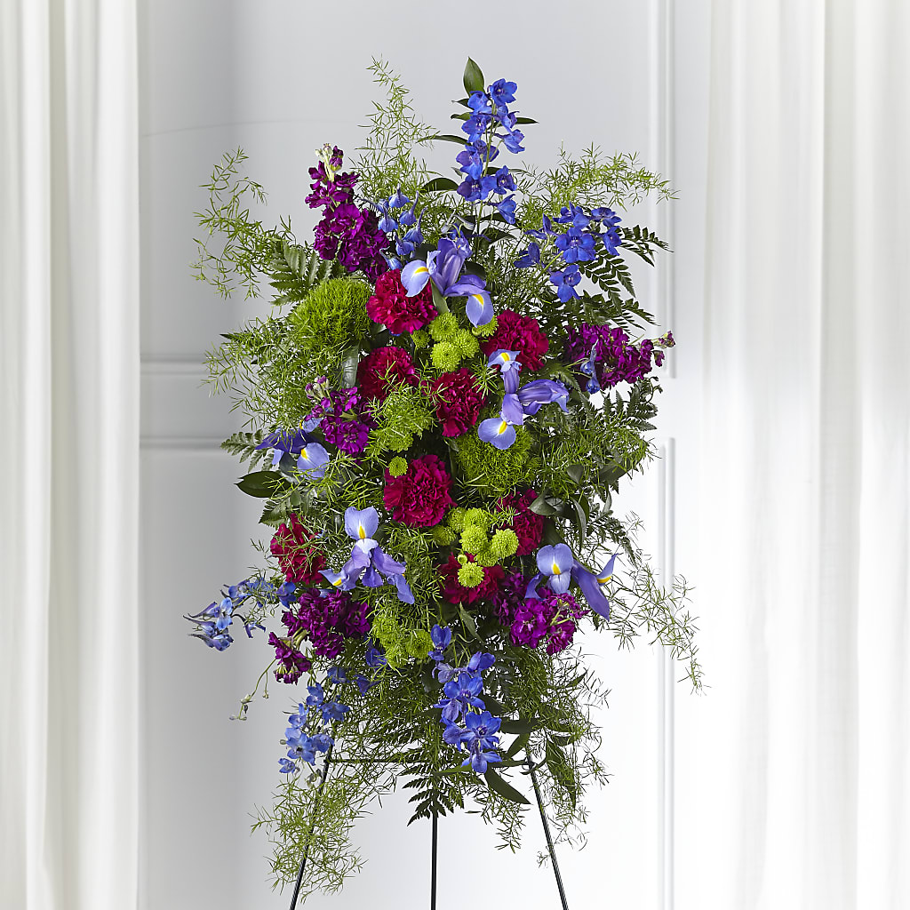 Heavenly Skies Standing Spray – Flowers Y Detallitos Analy, Durham NC