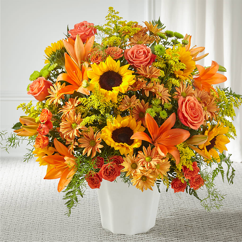 Harvest Thoughts Floor Basket – Flowers Y Detallitos Analy, Durham NC