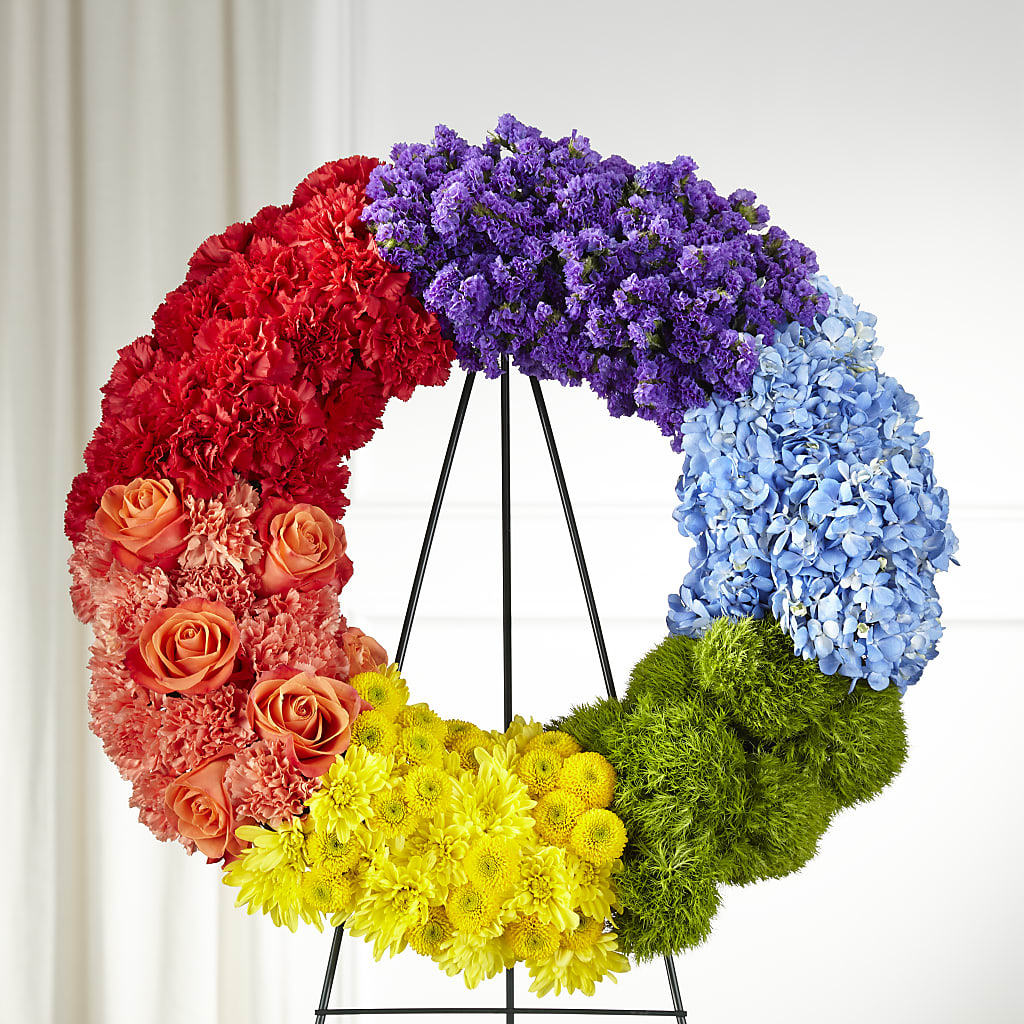 Circle of Love Wreath – Flowers Y Detallitos Analy, Durham NC