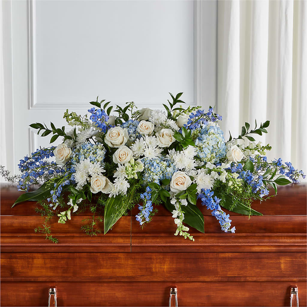 Timeless Essence Casket Spray – Flowers Y Detallitos Analy, Durham NC