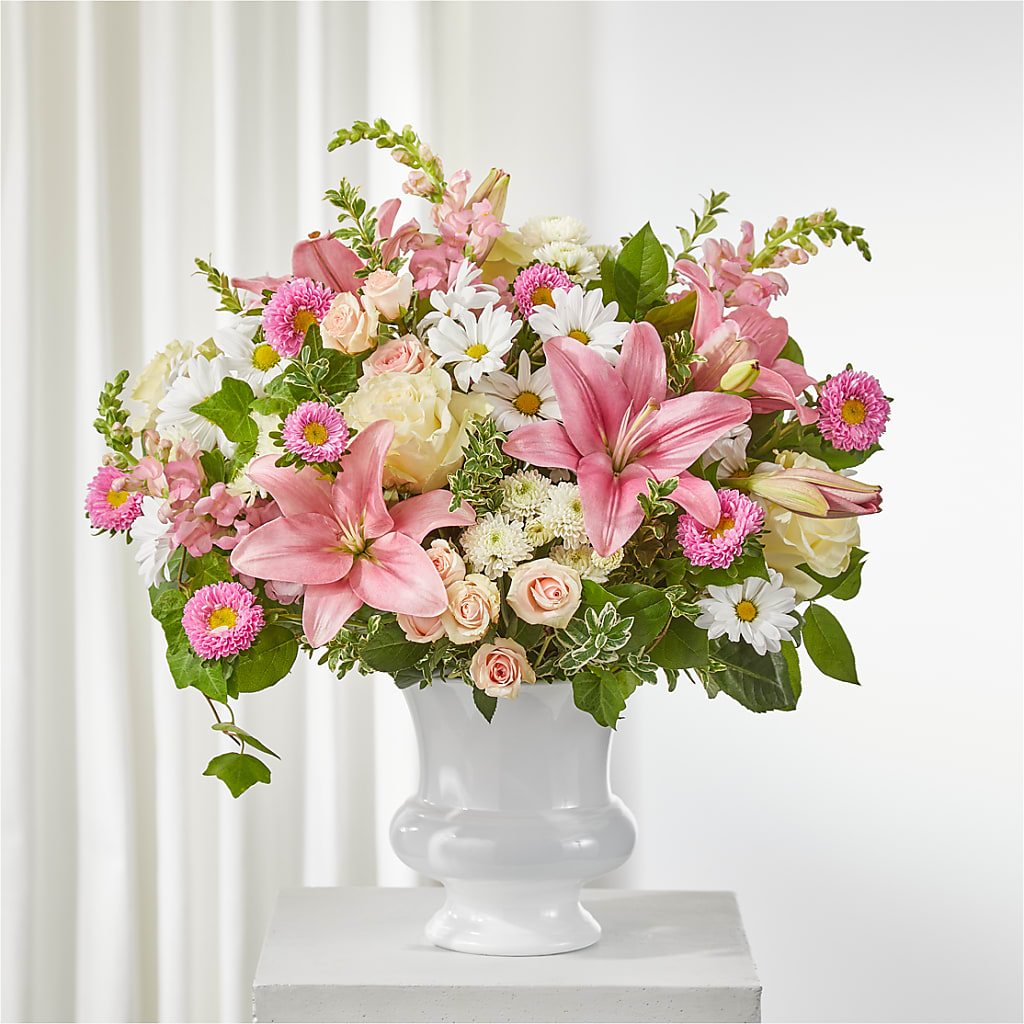 Empathetic Blooms Urn Arrangement – Flowers Y Detallitos Analy, Durham NC