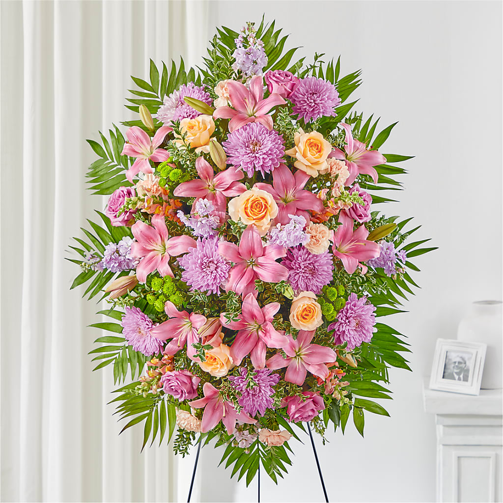 Love & Light Standing Spray – Flowers Y Detallitos Analy, Durham NC