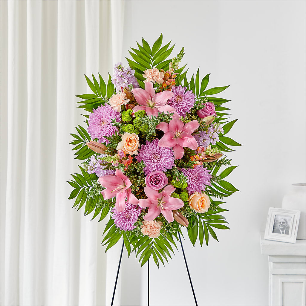 Love & Light Standing Spray – Flowers Y Detallitos Analy, Durham NC