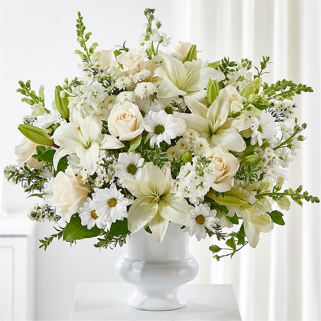 Uplifting Urn Arrangement – Flowers Y Detallitos Analy, Durham NC