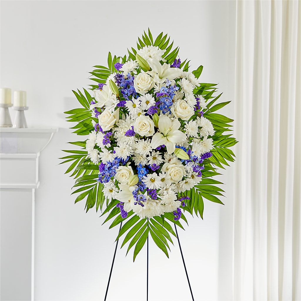 At Rest Standing Spray – Flowers Y Detallitos Analy, Durham NC