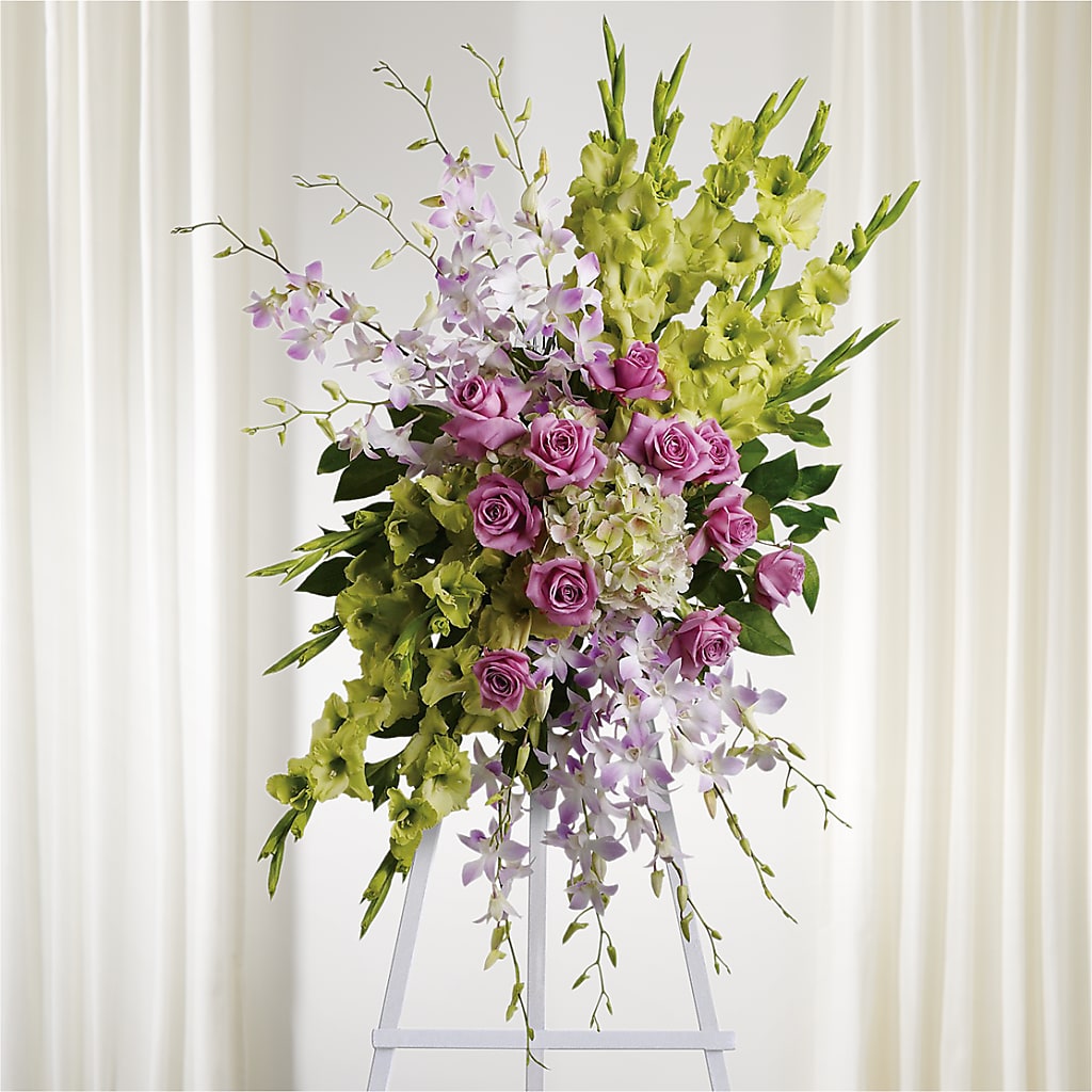 Lasting Legacy Standing Spray – Flowers Y Detallitos Analy, Durham NC