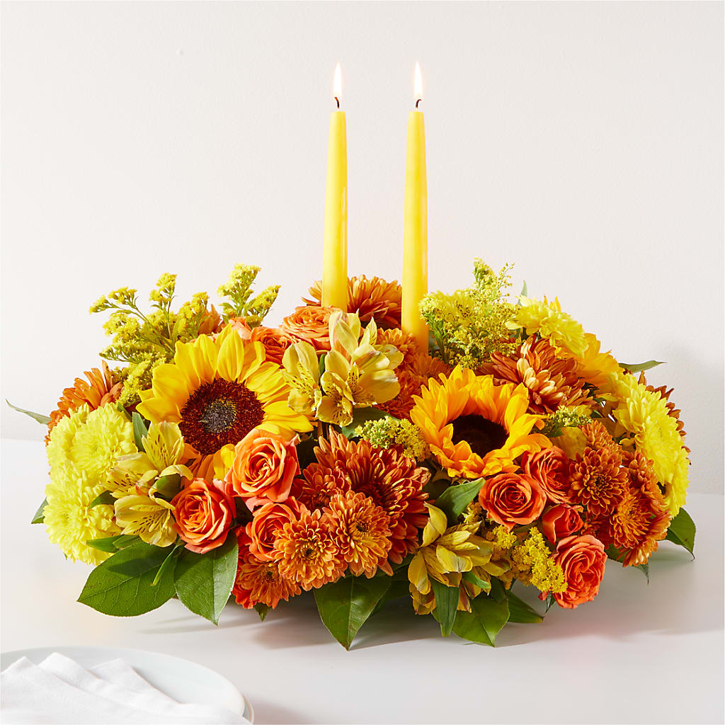 Autumn Harmony Centerpiece – Flowers Y Detallitos Analy, Durham NC