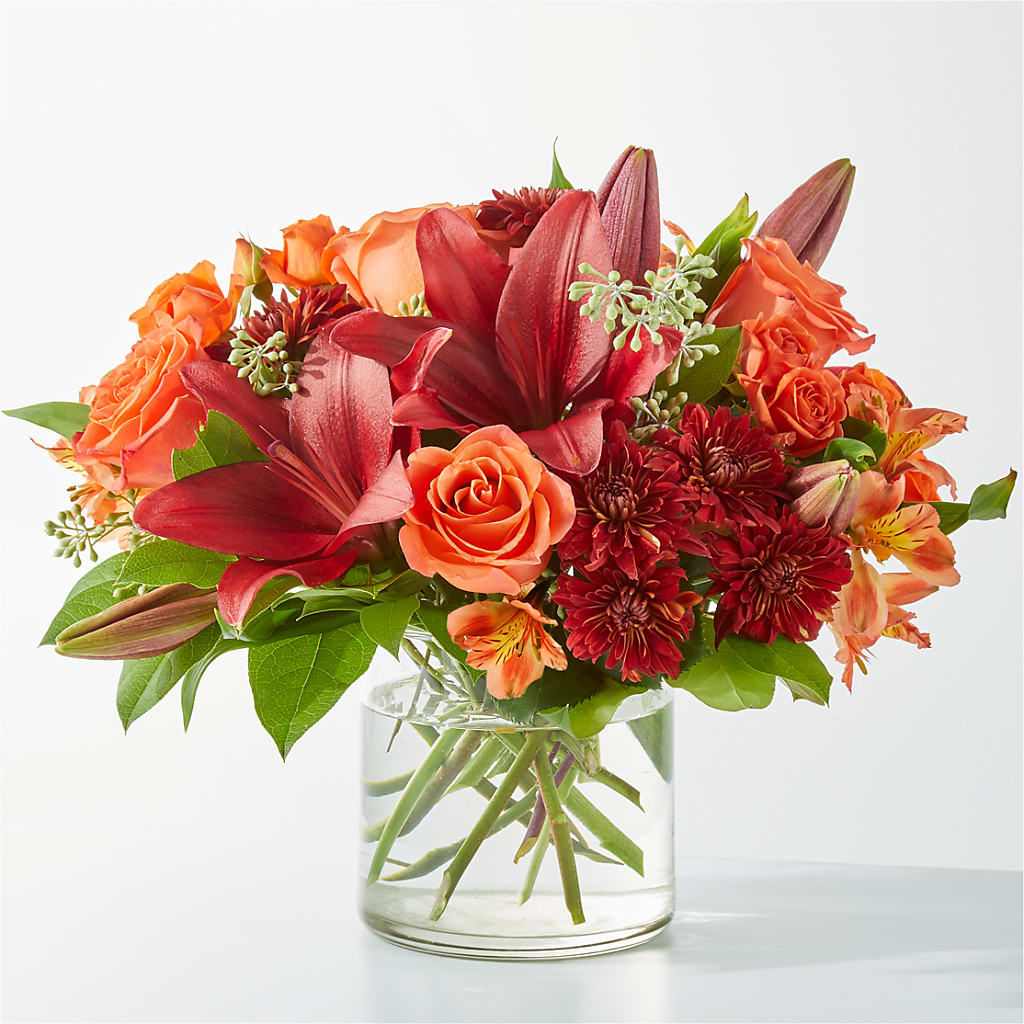 Crimson Leaves Bouquet – Flowers Y Detallitos Analy, Durham NC