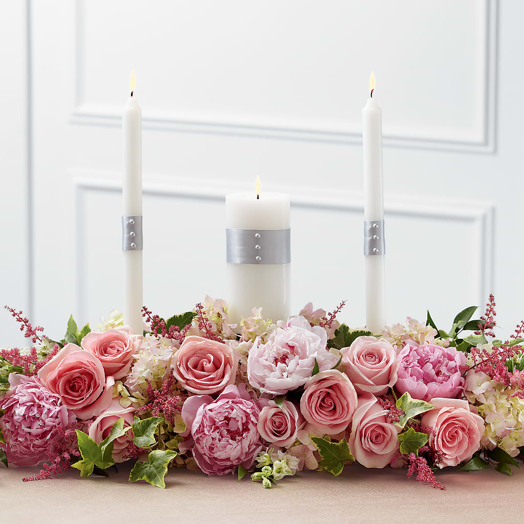 Worldwide Romance Unity Candle Arrangement – Flowers Y Detallitos Analy, Durham NC