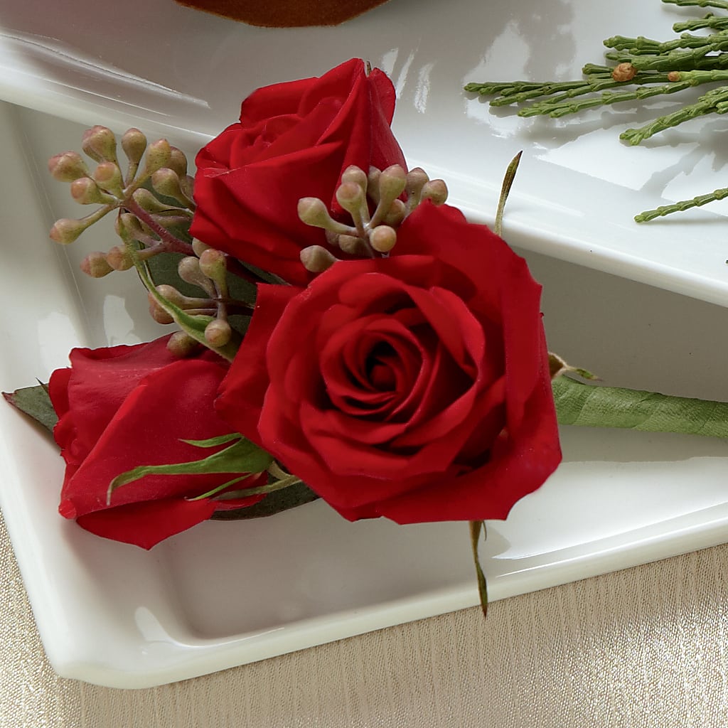 Red Spray Rose Boutonniere – Flowers Y Detallitos Analy, Durham NC