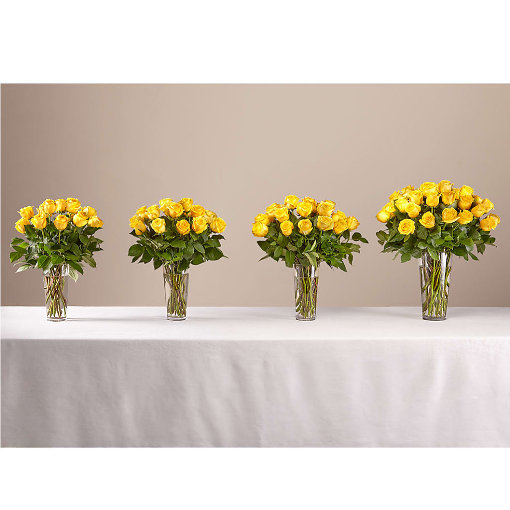 Long Stem Yellow Rose Bouquet –  Flowers Y Detallitos Analy, Durham NC