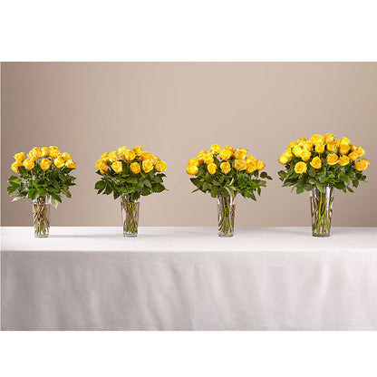 Long Stem Yellow Rose Bouquet –  Flowers Y Detallitos Analy, Durham NC