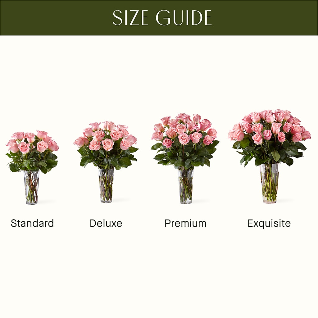 Long Stem Pink Rose Bouquet –  Flowers Y Detallitos Analy, Durham NC