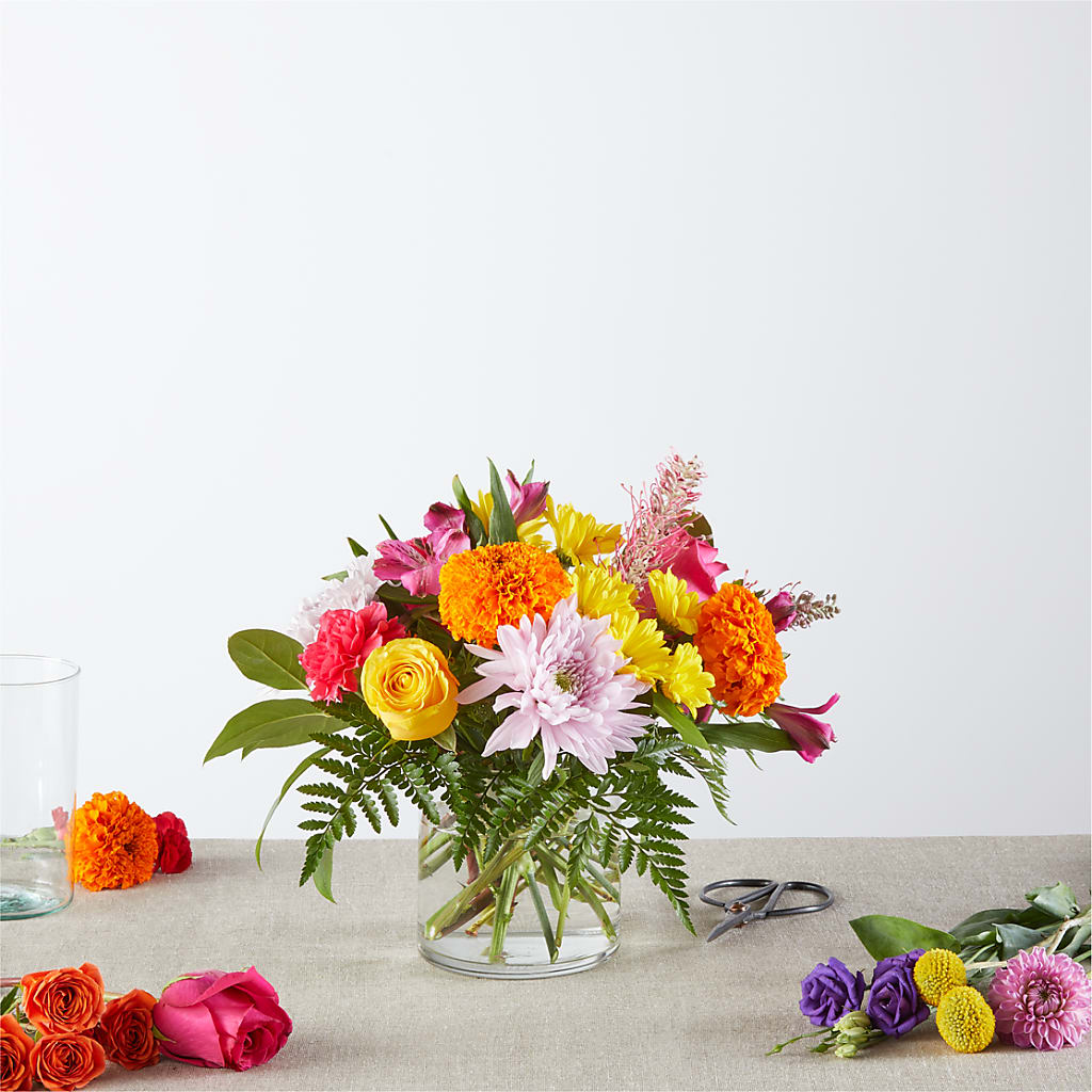 Fiesta de color – Un diseño original de nuestra floristería