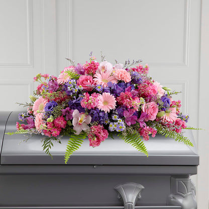 Glorious Garden Casket Spray –  Flowers Y Detallitos Analy, Durham NC