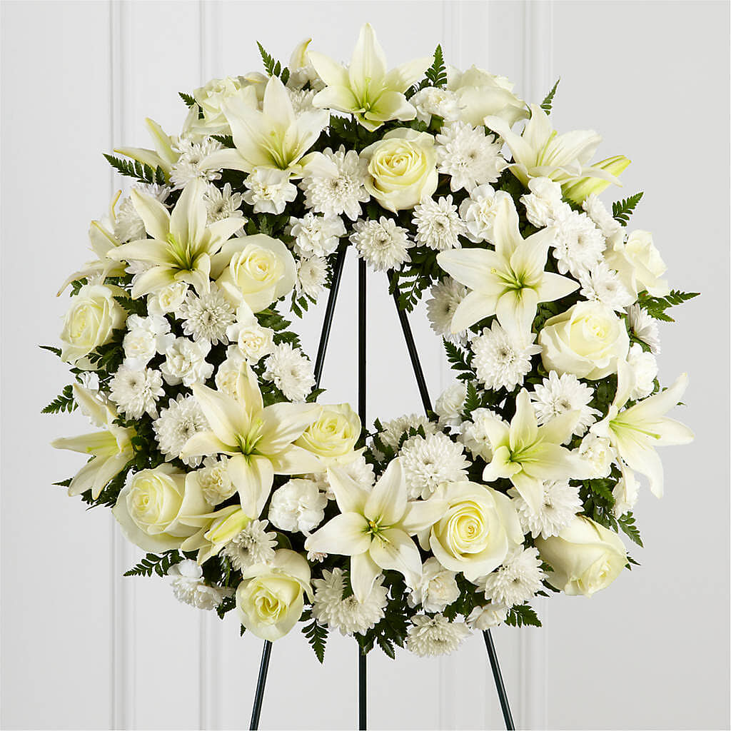 Treasured Tribute Wreath –  Flowers Y Detallitos Analy, Durham NC