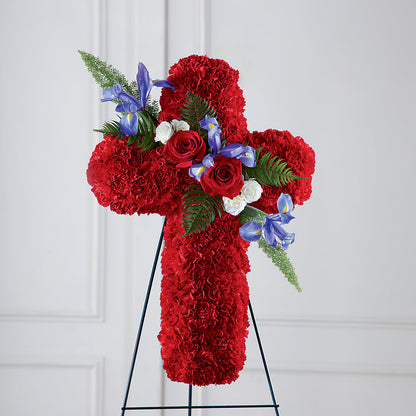 Faithful Hero Floral Cross –  Flowers Y Detallitos Analy, Durham NC