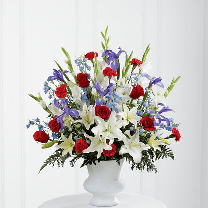 Composition florale de remerciement
