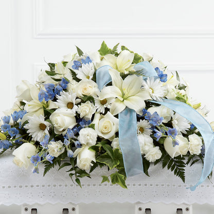 Tender Treasure Casket Spray –  Flowers Y Detallitos Analy, Durham NC