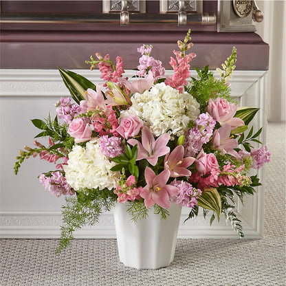 Panier de fleurs « Pure Sérénité »