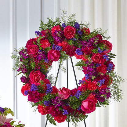 Calming Colors Wreath –  Flowers Y Detallitos Analy, Durham NC