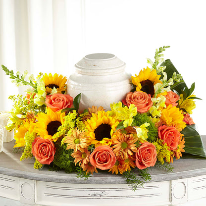 Faithful Sunflower Cremation Adornment –  Flowers Y Detallitos Analy, Durham NC
