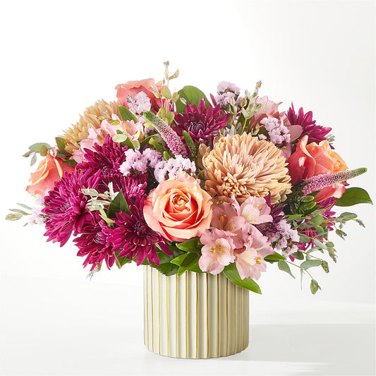 Berry Cobbler Bouquet with Ivory Vase –  Flowers Y Detallitos Analy, Durham NC